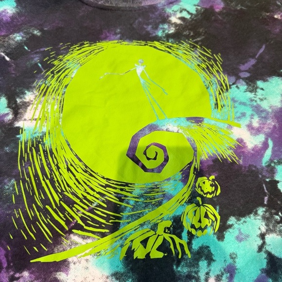 The Nightmare Before Christmas Tie-Dye Graphic Sweater Size XL New - Picture 5 of 6